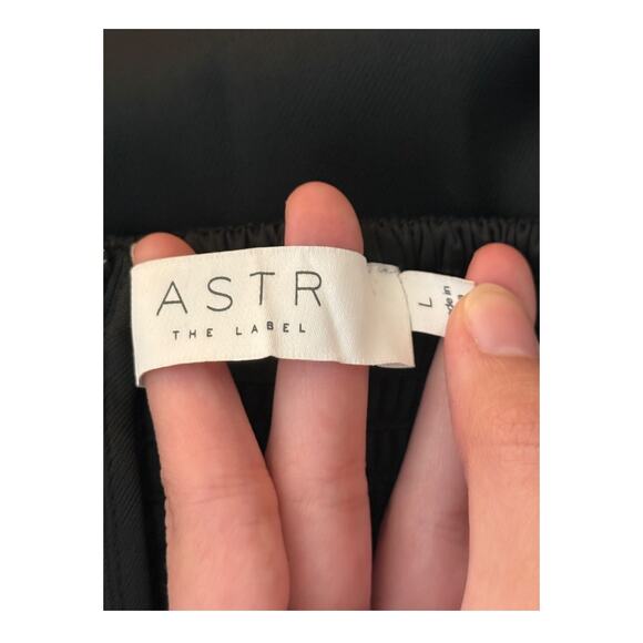 Astr the Label Satin Strapless minidress dress black size Large L - Picture 5 of 7